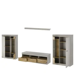 Wohnkombination Wohnwand Set - Lioscas (vierteilig)