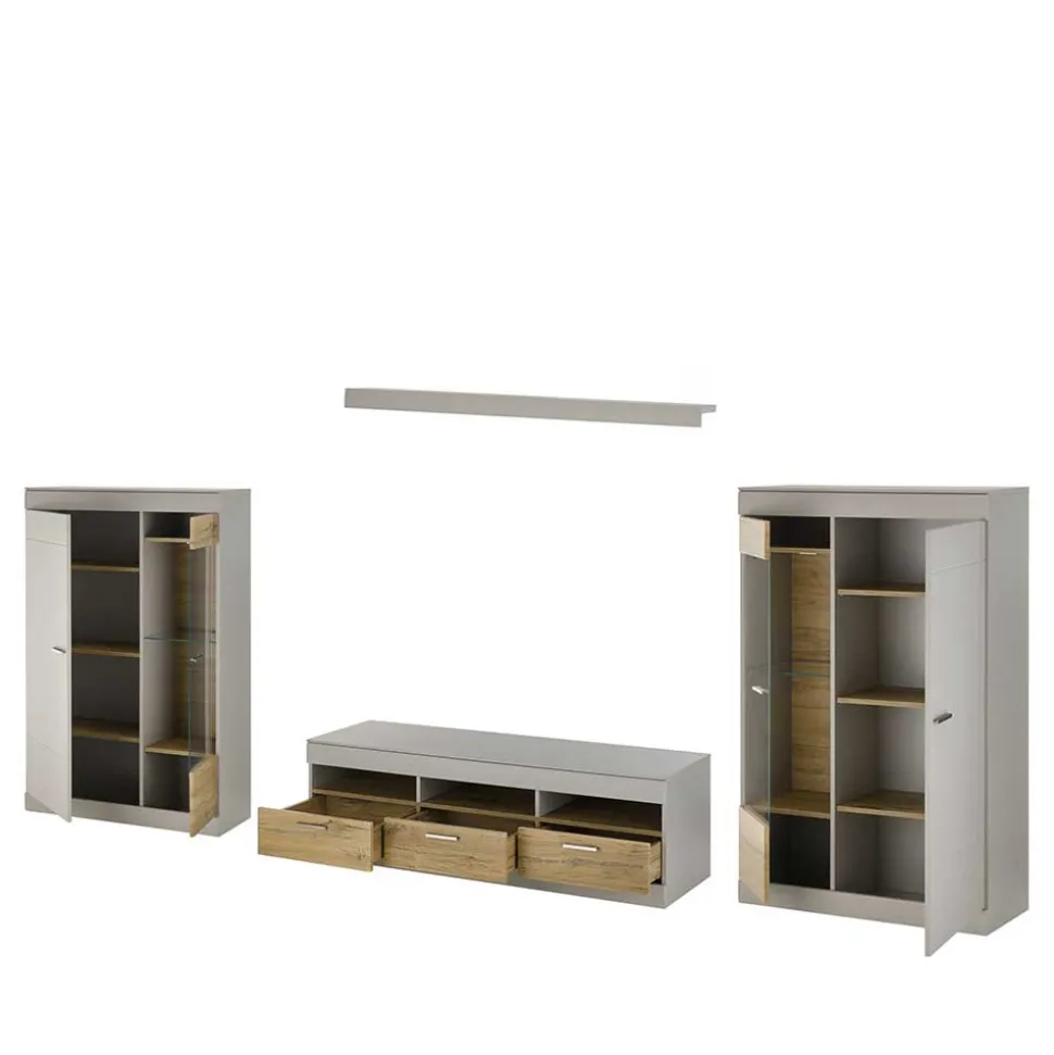 Wohnkombination Wohnwand Set - Lioscas (vierteilig)