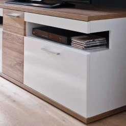 Wohnmöbel Set in Weiß Hochglanz - Icadro (vierteilig)