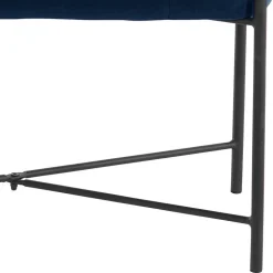 Wohnraum Sitzbank in Blau Samt - Isika