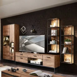 Wohnwand Designmöbel Set - Xindus (vierteilig)