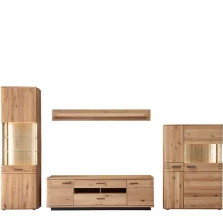 Wohnwand Kombination Möbelset - Crupean (vierteilig)