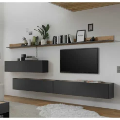 Wohnwand Möbelkombination Set - Ahilav (fünfteilig)