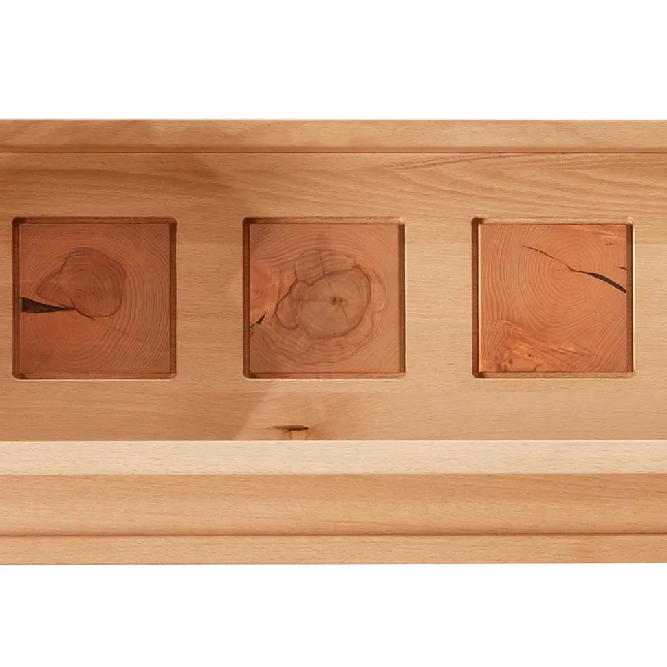 Wohnwand Möbelset aus Massivholz - Sarosca (vierteilig)