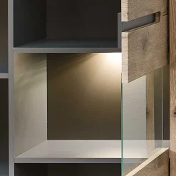 Wohnwand Schränke im Holzdekor - Zelio (dreiteilig)