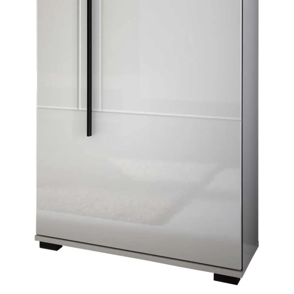 Wohnwand Seitenschrank Jetongos in Weiß Hochglanz