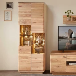 Wohnwand Wohnzimmer-Möbel Set - Cassna (dreiteilig)