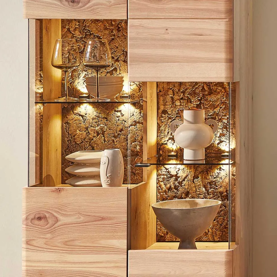 Wohnwand Wohnzimmer-Möbel Set - Cassna (dreiteilig)