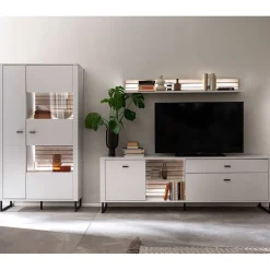 Wohnwand Wohnzimmermöbel Set - Varzino (dreiteilig)