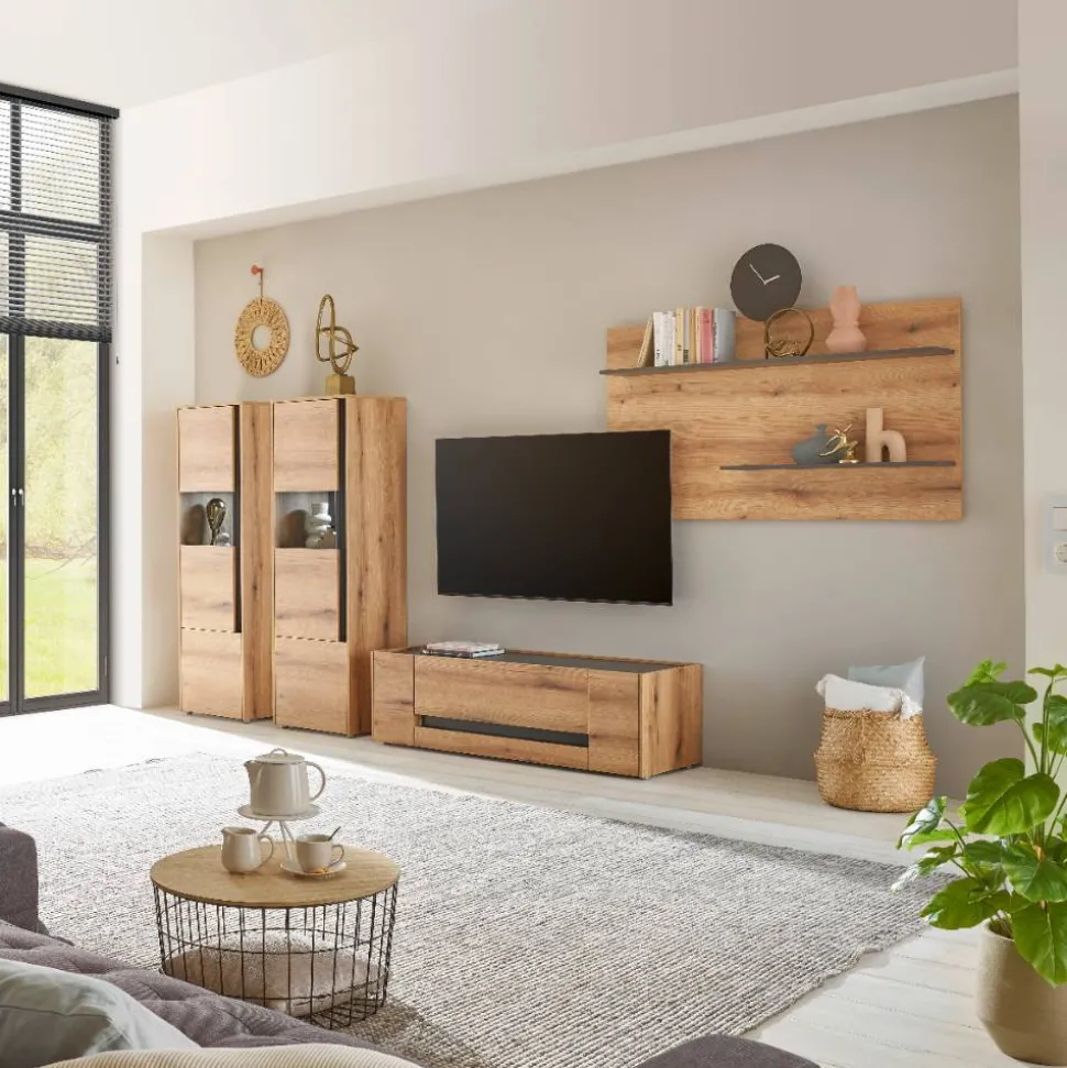 Wohnwandmöbel Kombination modern - Colomania (vierteilig)