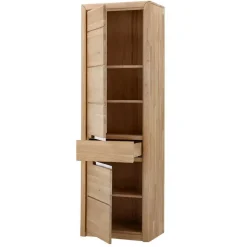 Wohnzimmer Anbauwand Croconia aus Wildeiche Massivholz (dreiteilig)