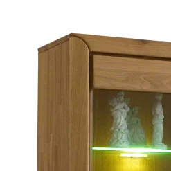 Wohnzimmer Anbauwand Croconia aus Wildeiche Massivholz (dreiteilig)