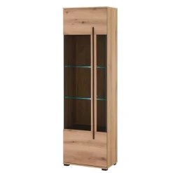 Wohnzimmer Anbauwand in Eiche - Brocus (dreiteilig)