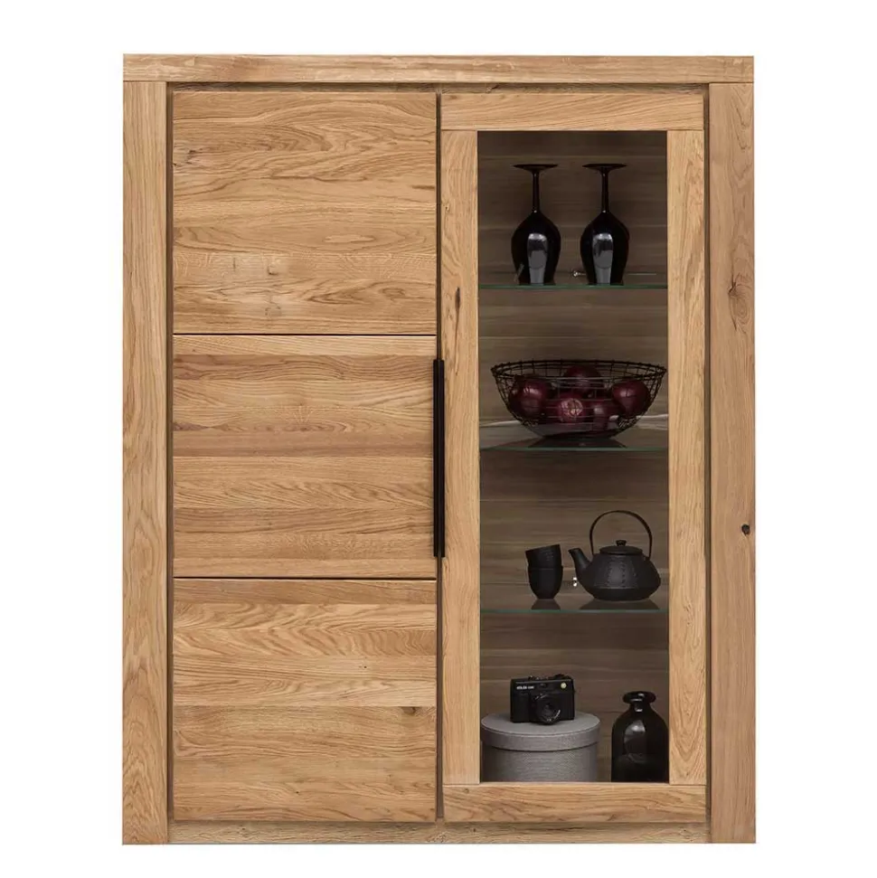 Wohnzimmer Anbauwand teilmassiv - Nelenia (vierteilig)