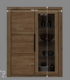 Wohnzimmer Anbauwand teilmassiv - Nelenia (vierteilig)