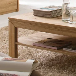 Wohnzimmer Couchtisch Croconia aus Wildeiche Massivholz