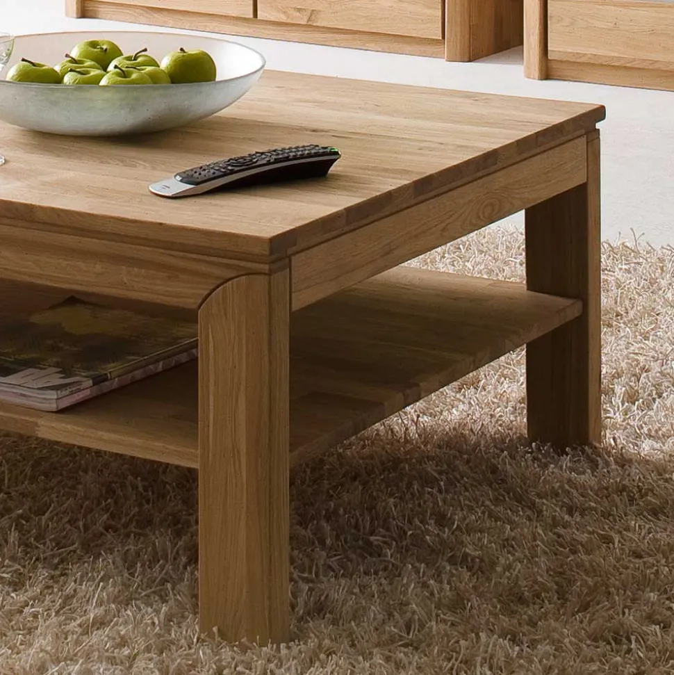 Wohnzimmer Couchtisch Croconia aus Wildeiche Massivholz