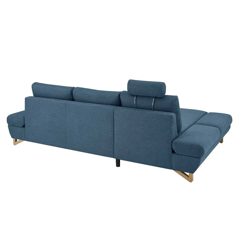 Wohnzimmer Ecksofa in Blau - Baonga