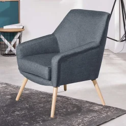 Wohnzimmer Einzelsessel in Blau - Legancas