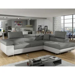 Wohnzimmer Funktionsecke in Grau und Weiß - Snake