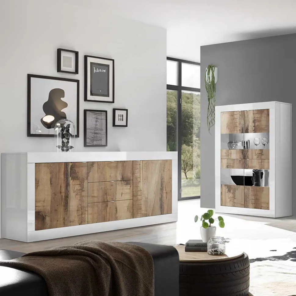 Wohnzimmer Highboard & Sideboard - Olvenion (zweiteilig)