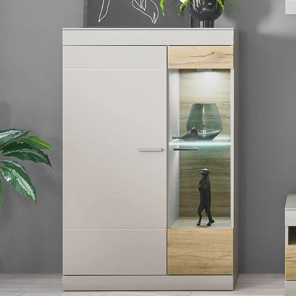 Wohnzimmer Highboard mit Glas Einsatz - Lioscas