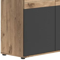 Wohnzimmer Highboard mit Glaseinsätzen - Lucios