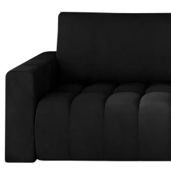 Wohnzimmer Klappsofa in Schwarz Samt - Graland