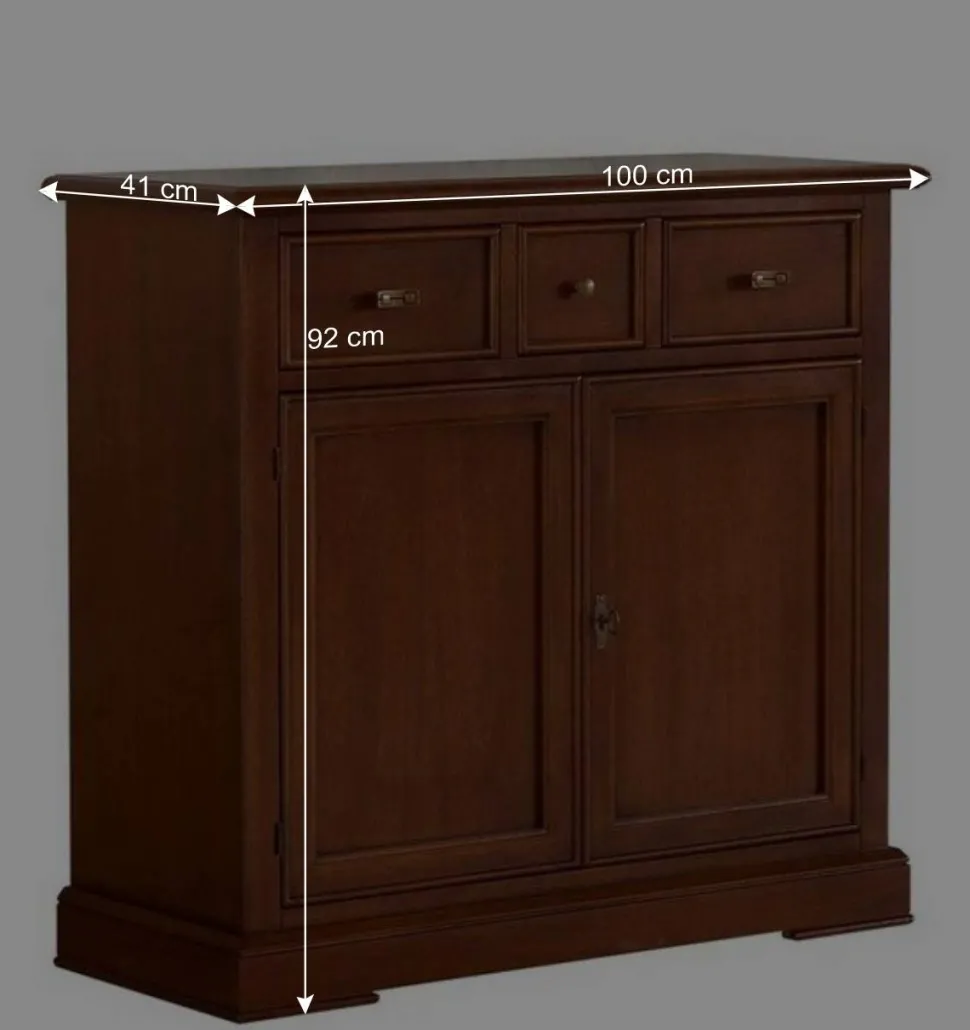 Wohnzimmer Kommode in Walnussfarben Antik - Istefanio