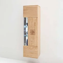 Wohnzimmer Möbel Kombi Pontros in Eiche Bianco (vierteilig)