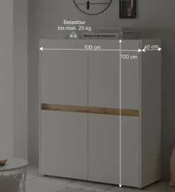 Wohnzimmer Möbelset für Wand TV - Nonessia (dreiteilig)