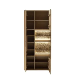 Wohnzimmer Möbelset in Asteiche Hell - Jevedaz (dreiteilig)