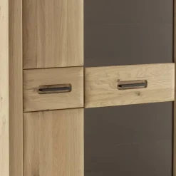 Wohnzimmer Möbelset in Asteiche Hell - Jevedaz (dreiteilig)