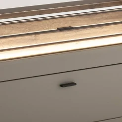 Wohnzimmer Möbelset in Grau - Teorina (dreiteilig)