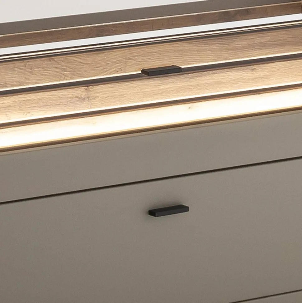 Wohnzimmer Möbelset in Grau - Teorina (dreiteilig)