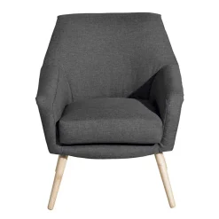 Wohnzimmer Polstersessel in Dunkelgrau - Rubin