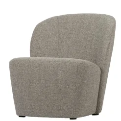 Wohnzimmer Retro Sessel in Beigegrau - Kastrona