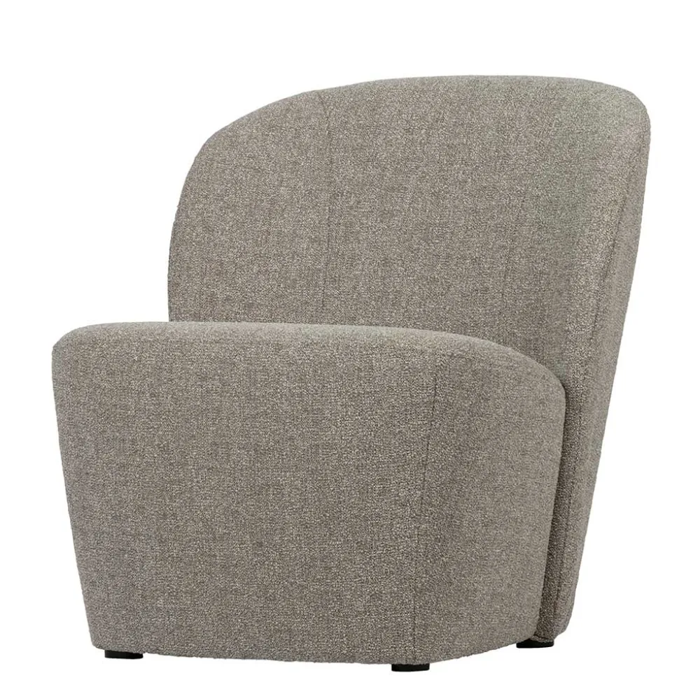 Wohnzimmer Retro Sessel in Beigegrau - Kastrona