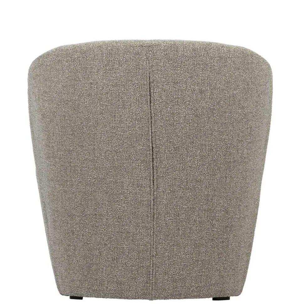 Wohnzimmer Retro Sessel in Beigegrau - Kastrona