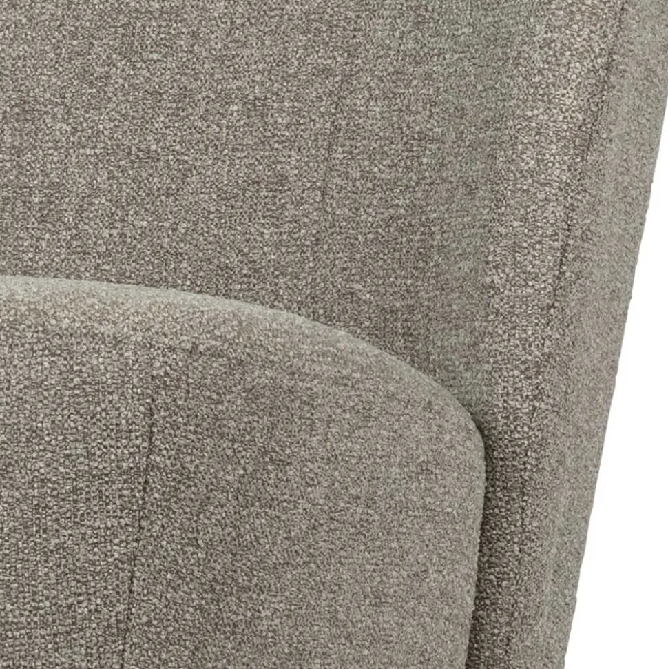 Wohnzimmer Retro Sessel in Beigegrau - Kastrona