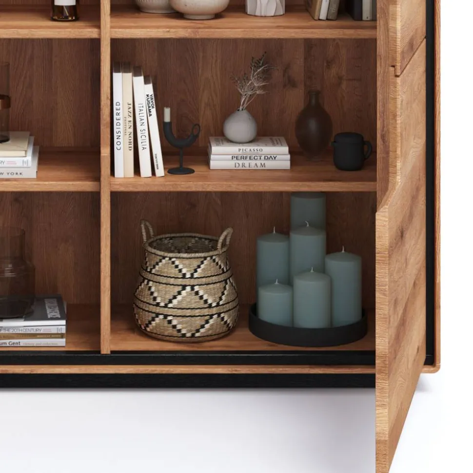 Wohnzimmer Schrank mit Hirnholz Applikation - Shipper