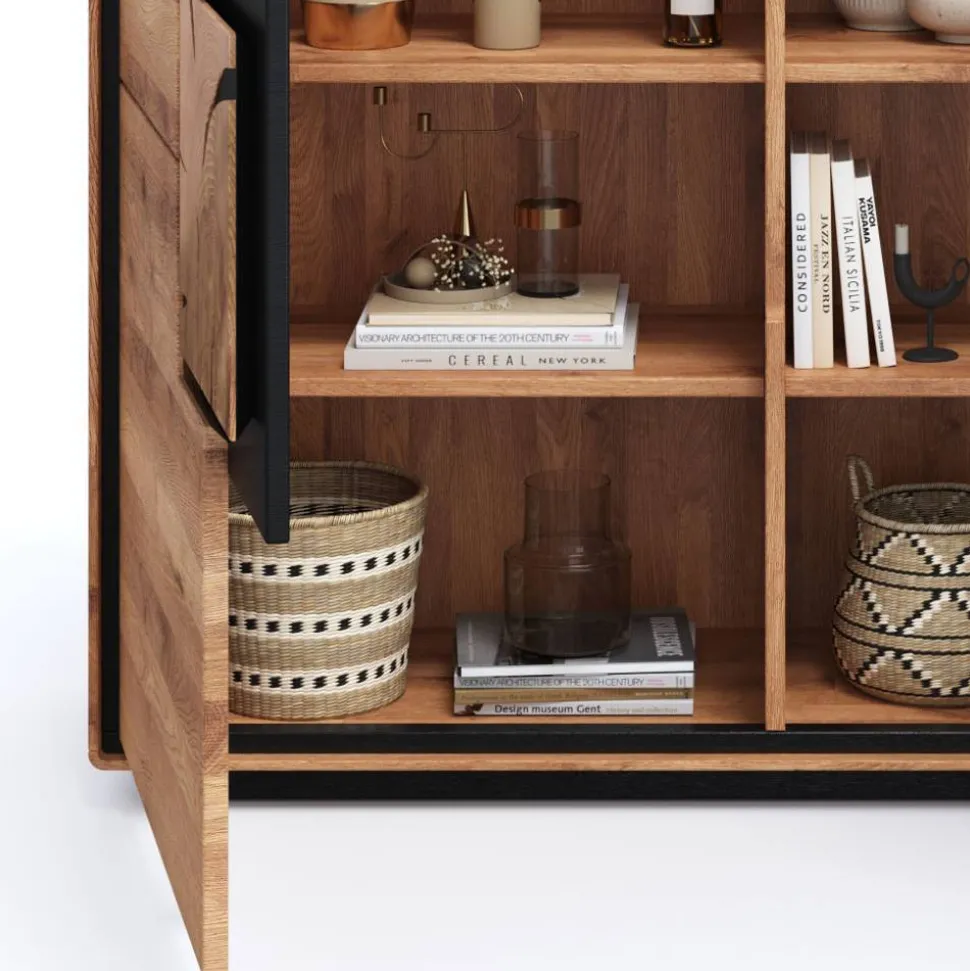 Wohnzimmer Schrank mit Hirnholz Applikation - Shipper