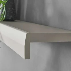 Wohnzimmer Schrank Set in Hellgrau & Zinneiche - Lioscas (vierteilig)