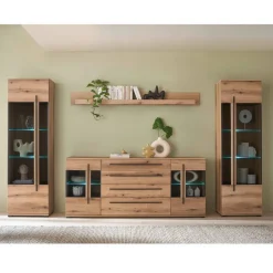 Wohnzimmer Schrankvitrinen & Wandboard - Brocus (vierteilig)