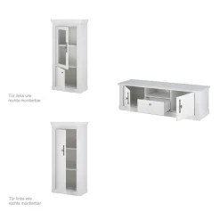 Wohnzimmer Schränke & Regal Set - Liancos (dreiteilig)