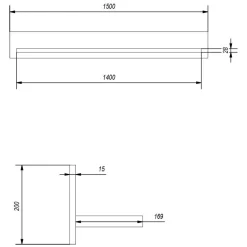 Wohnzimmer Schränke & Regal in Lichtgrau - Buleta (vierteilig)