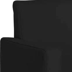 Wohnzimmer Sessel aus Kunstleder in Schwarz - Zykla