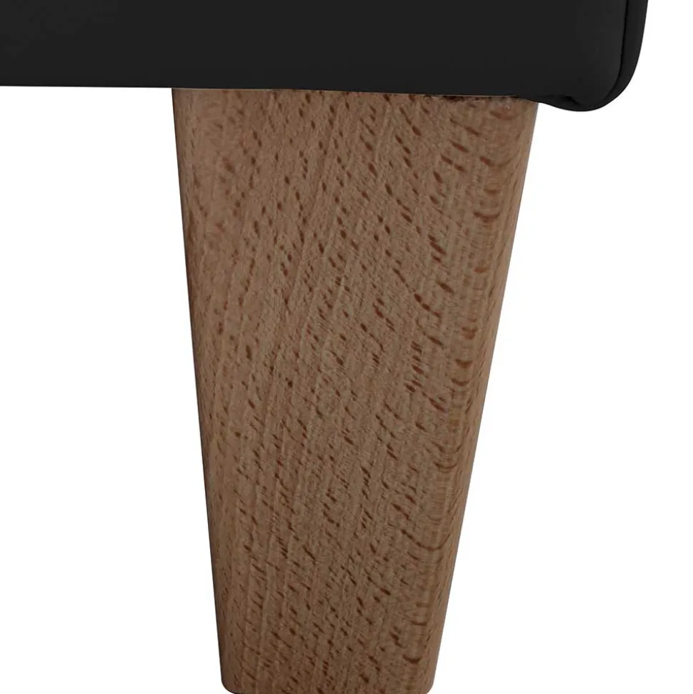 Wohnzimmer Sessel aus Kunstleder in Schwarz - Zykla