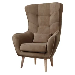 Wohnzimmer Sessel in Hellbraun Samtbezug - Cooking