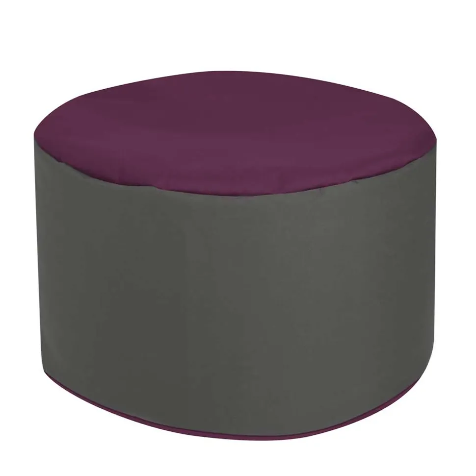 Wohnzimmer Sitzsack Mapilia in Violett Grau